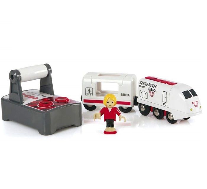 Train de Voyageur Radiocommandé BRIO World - Accessoire son &amp; lumière en bois - Ravensburger - Mixte - Dès 3 ans