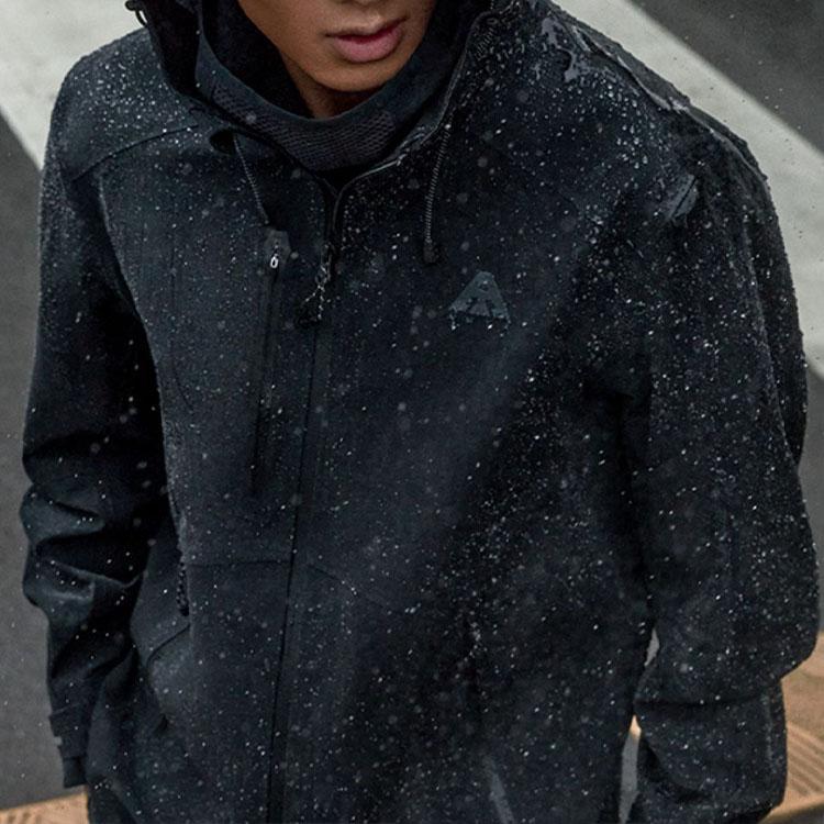 Anta Waterproof Windbreaker Jacket Unisex Basic Black 952317602-4