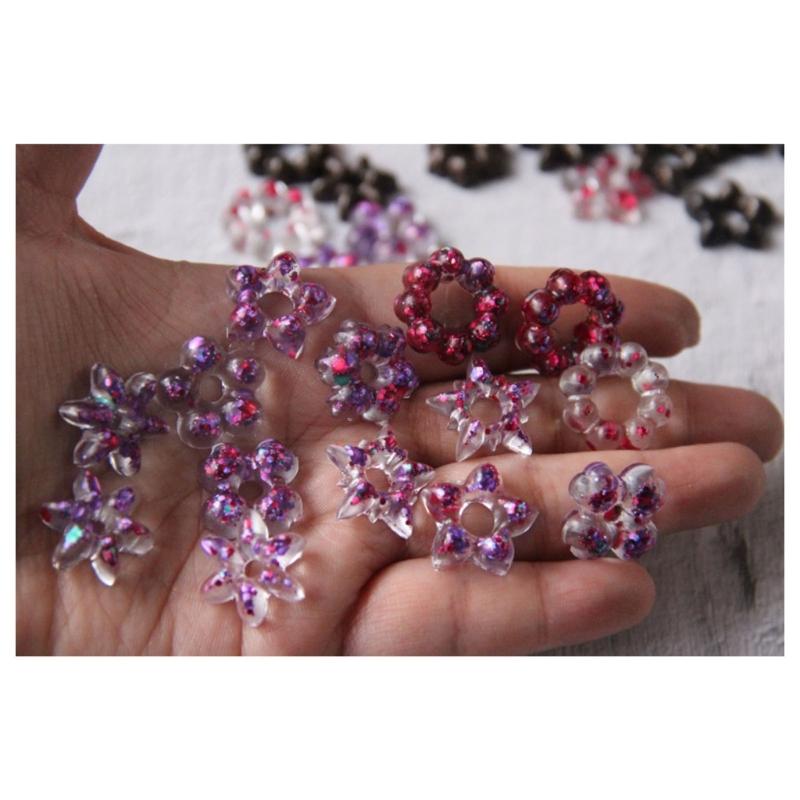 Five Petals Flower Earring Mould Crafted From Food Grade Silicone For Jewelry Crafting And Customes Creation