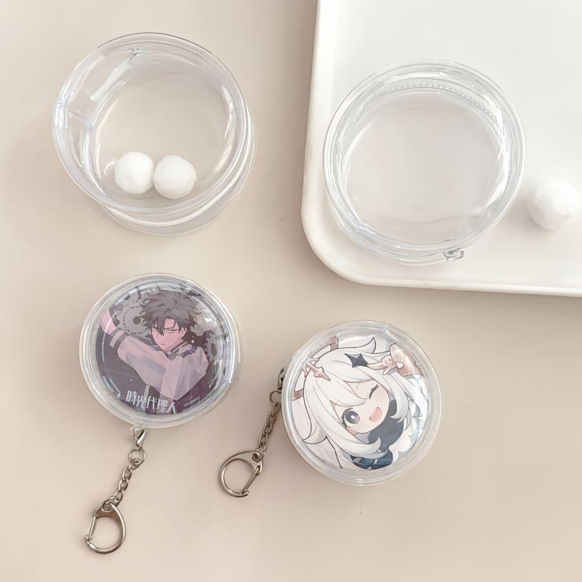 6-8cm Mini Figure Display Case | Clear PVC Protective Pouch ideal for Dolls/Collectibles | Anti-Scratch Travel Size Hanging Organizer Bag