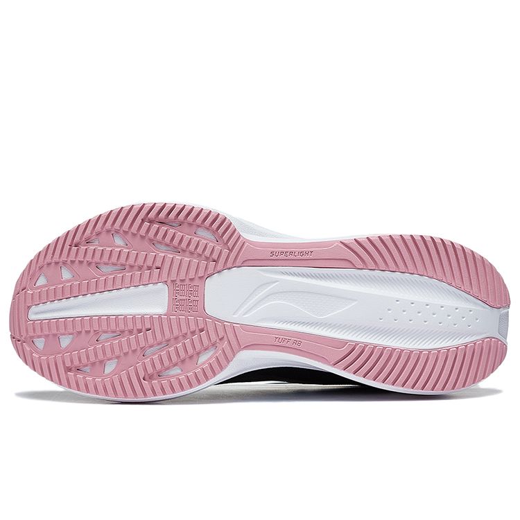 Li Ning Young 20 Lightweight Non-Slip Wear-Resistant Breathable Low-Top Running Shoes Kids sneaker Black Pink YKFT068-2