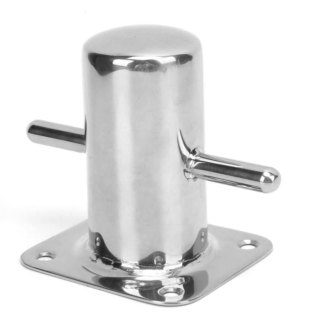 Acero Inoxidable 316 Bolardo de Amarre Único Bolardo Cruzado de Servicio Pesado Cornamusa Accesorios de Ferretería Marina90MM