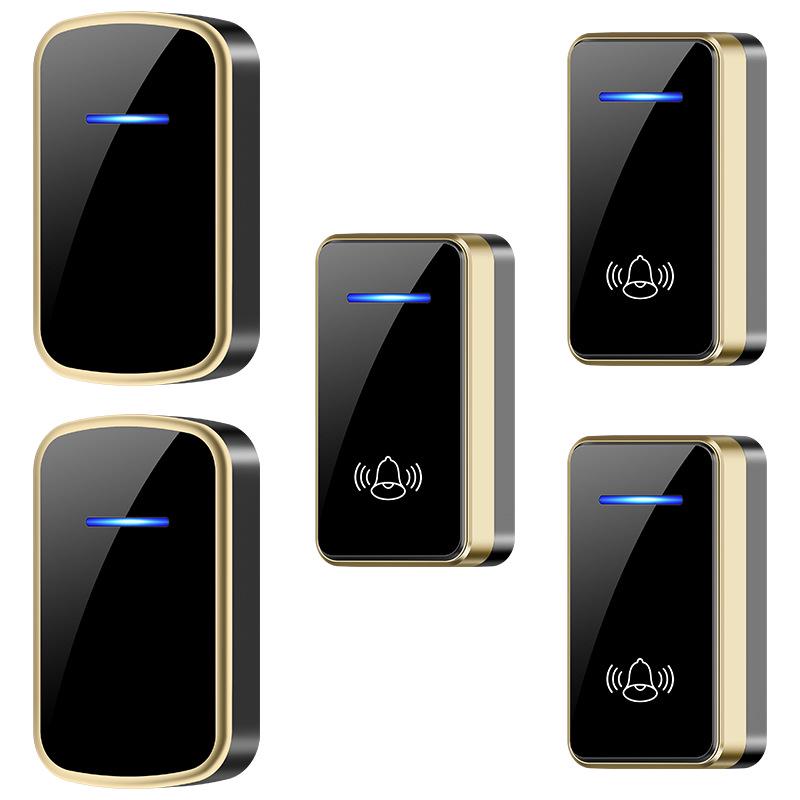 Battery & DC Powered Wireless Doorbell for Home, Features 3 Callers, No Plug-in Needed.