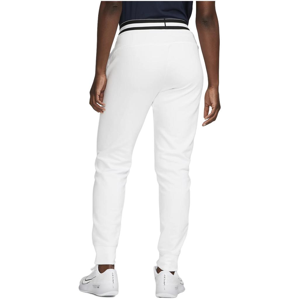 Nike Knitted Sweatpants Women's White Moderate Tapered Pants FB4158-100