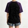 Women's Halloween Printed V-Neck Raglan Sleeve T-Shirt Casual Short Sleeve Top
