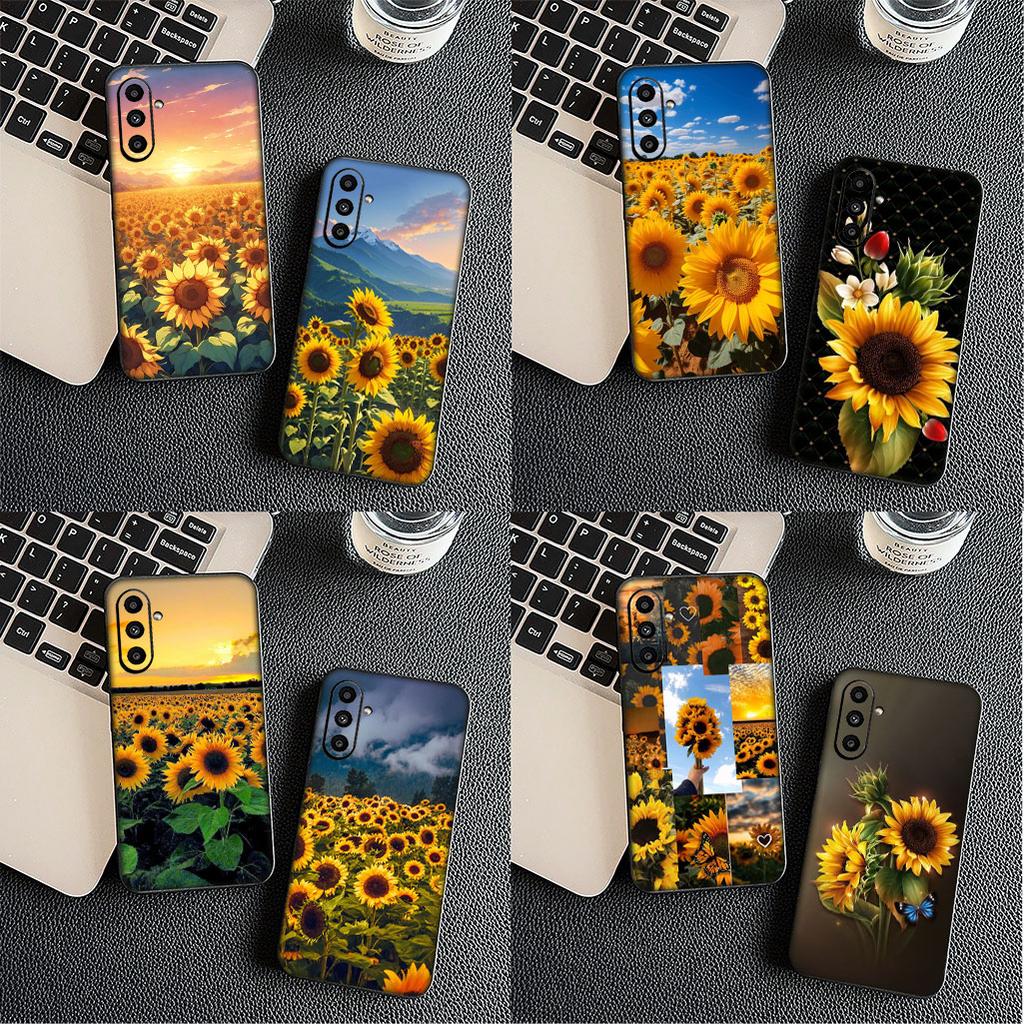 Sunflower Flower Peony for Samsung Galaxy Note 20 Ultra 10 8 9 S10 Plus Lite S8 A70 A24 A25 S10E A21S A37 A57 A51 A7 Phone Case