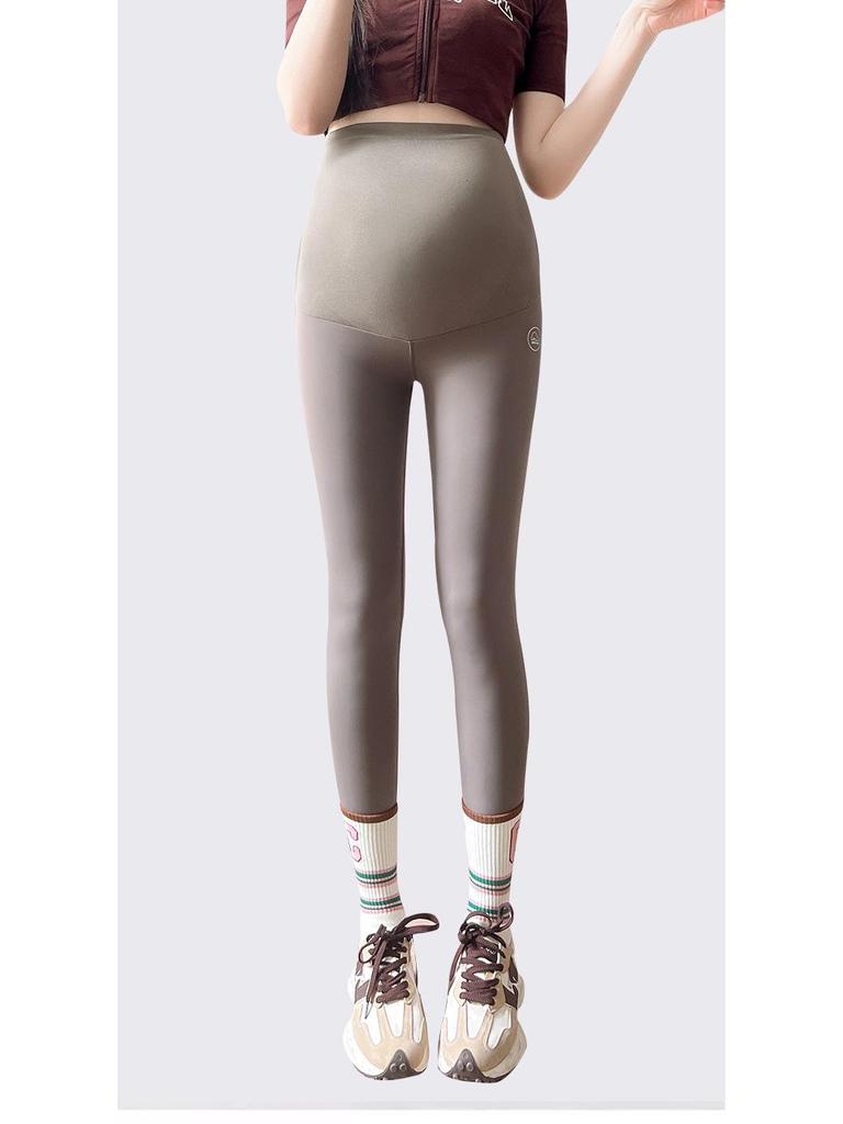 Popular Maternity Yoga Leggings: Thick, Velvet, Abdominal Support for Spring/Autumn