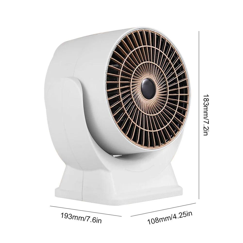800w Electric Heater Fan Fast Heating Space Heater Fan Portable Household Electric Heater Home Appliance For Bedroom Heating