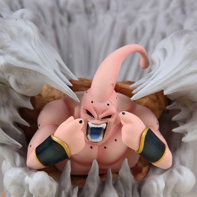 Dragon Ball FC Majin Buu z podstawką, gniewna mina, figurka, model, dekoracja, produkt kolekcjonerski GK, anime