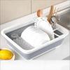 Foldable Dish Rack Space Saving Countertop Organizer Foldable Cutlery Rack Portable Kitchen Storage Drying Solution
