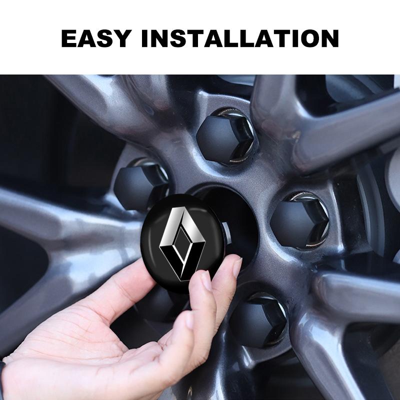 4Pcs 56MM Car Wheel Rims Center Hub Caps Emblem Car Accessories For Renault Dacia Koleos 1 Clio Laguna 2 Megane 2 3 Duster Logan Captur
