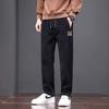 Corduroy Spring and Autumn Casual Pants Men's Loose Straight Embroidered Men's Casual Pants