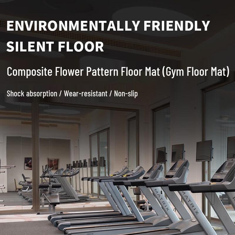 OEING PU Shock Absorbing Fitness Mat 100x100x3CM