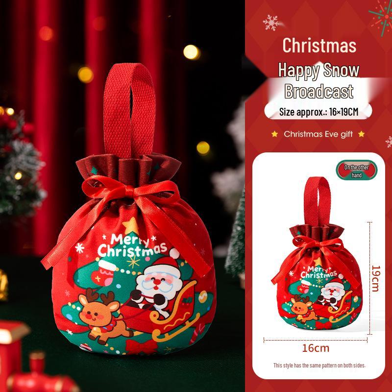 Christmas Eve Candy & Apple Gift Bag for Kids