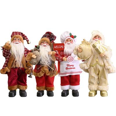 Santa Claus Decoration Decorative Desktop Santa Claus Figure Portable Lifelike Santa Doll Figurine Perfect Ornament