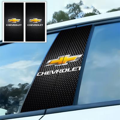 2 stuks Auto B-stijl Middenkolom Decals Embleem 3D Sticker Styling Voor Cruze Sonic Spark Sail 3 Aveo T250 Cobalt Captiva