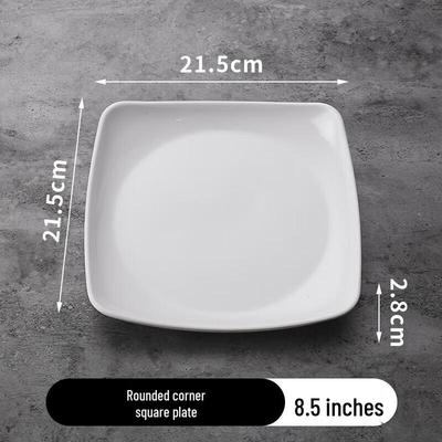 Assiette carrée en mélamine Shengxinhui, 8,5 pouces