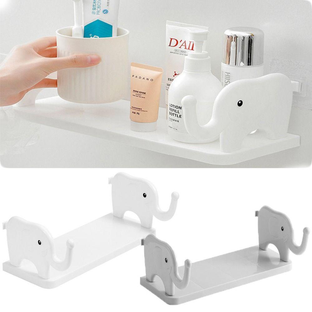 

Perforation-free Elephant Storage Rack Wall Hanging Wall Mounted Storage Box Bathroom
