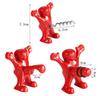 Novelty Reusable Little Red Man Funny Wine Beer Bottle Opener Set Creative Wine Stopper Household Tools Bar Kitchen Accessories