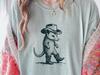 Cowboy Opossum T-Shirt - Cute Possum Lover Gift Tee - Western Animal Country Ranch T - Funny Possum Dancing Shirt