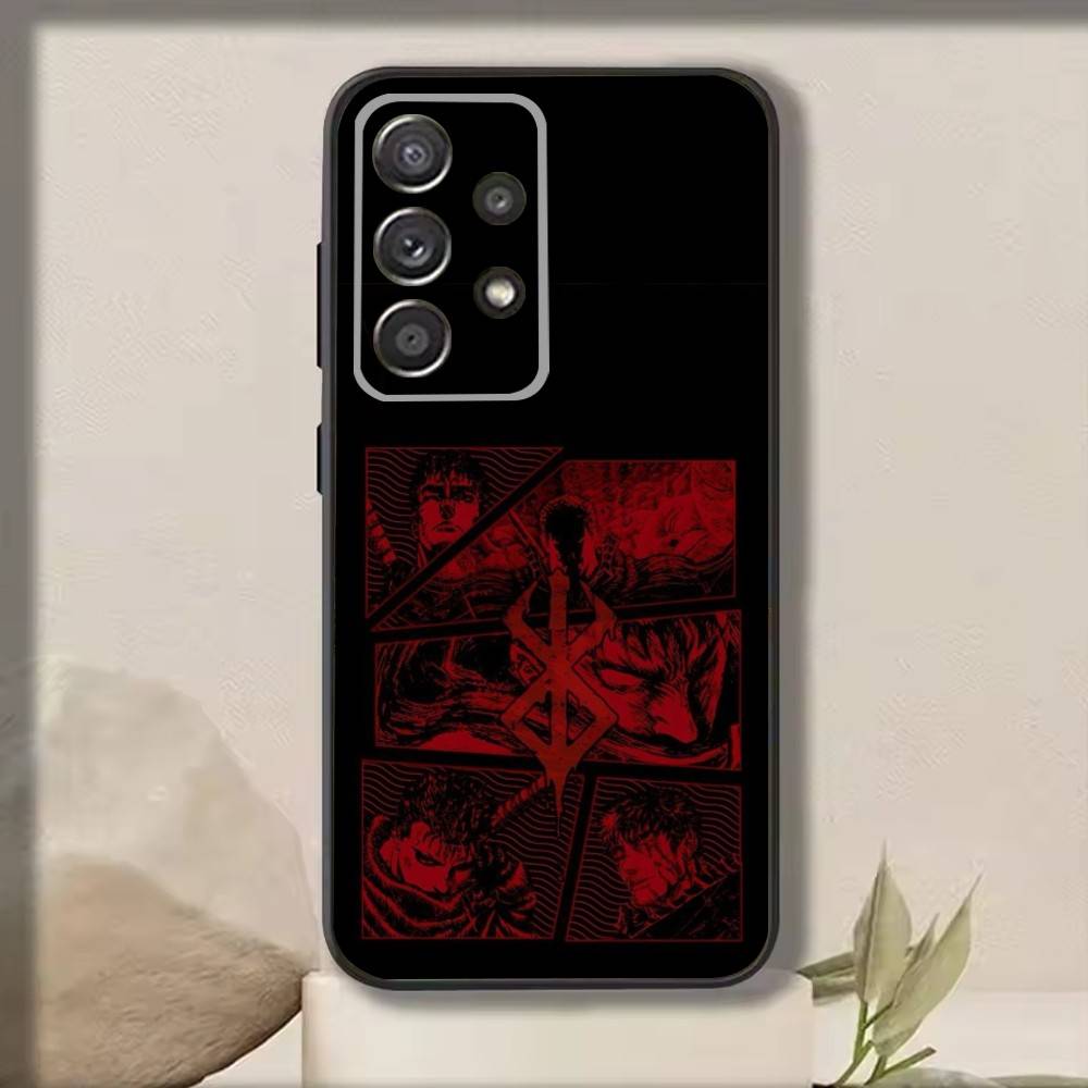 C-Comic Berserk Guts Plating  Phone Case For Samsung S25,S24,S21,S22,S23,S30,Ultra,S20,Plus,Fe,Note,10,9,5G Black Cover