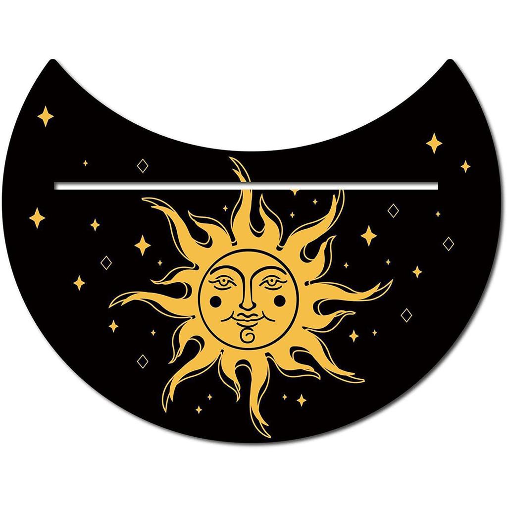 Witch Divinations Tarots Display Base Moon Phases Tarot Altar Stand Holder Witchcraft Supplies Wood Cards Stand Holder
