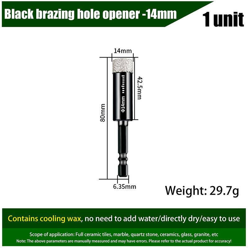 6-16Mm Šestihranná Stopka Pájený Suchý Vrták na Keramické Dlaždice Žula Vitrifikovaná Dlaždice Otvírák Otvorů Diamantový Vrták Děrovka