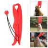 Strapazierfähiger schwimmender Fischlippengreifer Greifer mit elastischer Fangschnur Angelzubehör(Rot L)