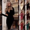 Neck Women V Long Sleeve Bodycon Sexy Dress Ladies Casual Evening Clubwear Party