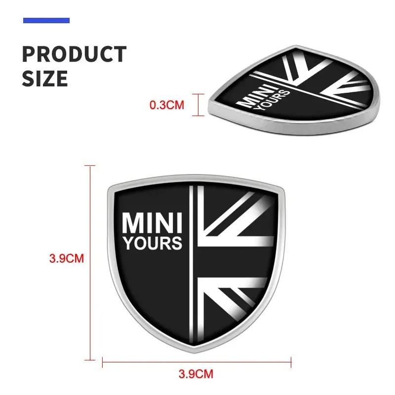 3D Metal Car Side Fender Car Body Sticker Shield Emblem For BMW MINI WORKS One Cooper JCW R60 R59 R58 R57 R56 R55 F55