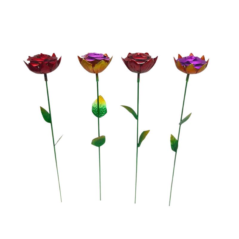 Ornements de Jardin de Roses en Fer Forgé pour la Décoration de Balcon et de Cour