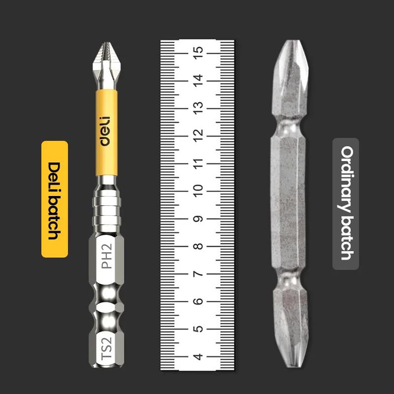 25-150mm Cross Magnetic Screwdriver Bit Alloy Steel Anti-Slip Long Drill Bits PH2 Impact Screwdriver Bit For Wood Tool