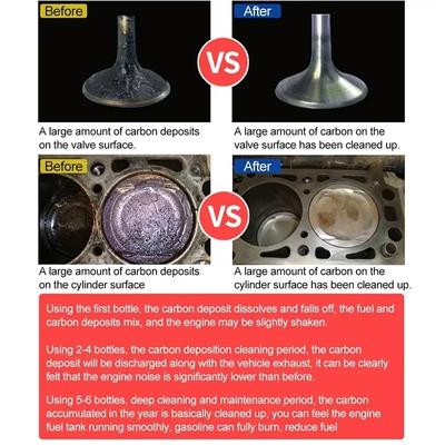 Katalitik Konvertör Temizleyici Katalitik Sistem Temizleyici Araba Kamyon Motosiklet Motor Güçlendirme Temizleyici Egzoz Borusu Karbonu Çıkarma