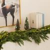 6 Ft Christmas Garland, Artificial Realistic Cedar  Garland,Real Faux Garlands For Decoration Outdoor Indoor Mantle Fireplace