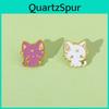 Creative Cat Cartoon Moon Brooch Pin Alloy Metal Badge For Bags And Accessories Wholesale