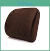 Memory Foam Lumbar Support Pillow With Plush Cover For Office Chair And Bed
