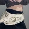 Teens Waist Belt Jeans Adjust Length Belt for Nightclub Casual Jeans Decors