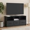TV Stand in Black 102 x 34.5 x 47 cm Particleboard