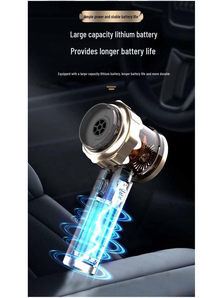 Powerful Wireless Handheld Car Vacuum Cleaner – Strong Suction, Rechargeable, for Interior and Household Use