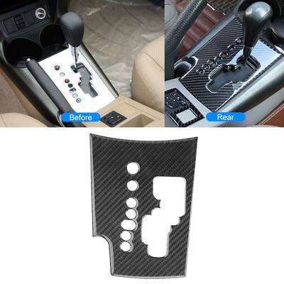 Carbon Fiber Car Gear Shift Panel Trim Cover Frame Decal Fits for Toyota RAV4 2006 2007 2008 2009 2010 2011 2012 Car