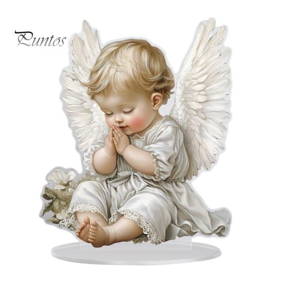 Winter Snow House Acrylic Decoration 2D Flat Nativity Scene Table Sign Christmas Home Office Living Room Bedroom Bookshelf Desktop Ornament