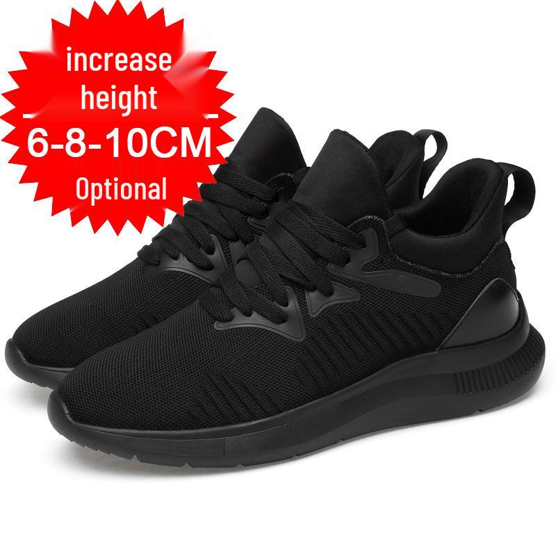 2023 Men's Breathable 10cm Hidden Height Casual Mesh Sport Shoes