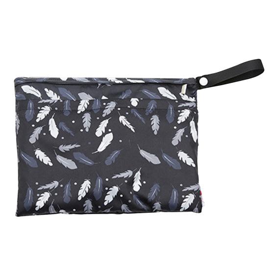 

Сумка для подгузников на молнии, тонкая трикотажная полиэстеровая сумка для подгузников с рисунком тыквы для дома S G