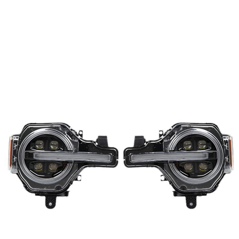 Ford Bronco LED Headlight Assembly: High-End Four-Lens High-Low Beam with Integrated Daytime Running Light.