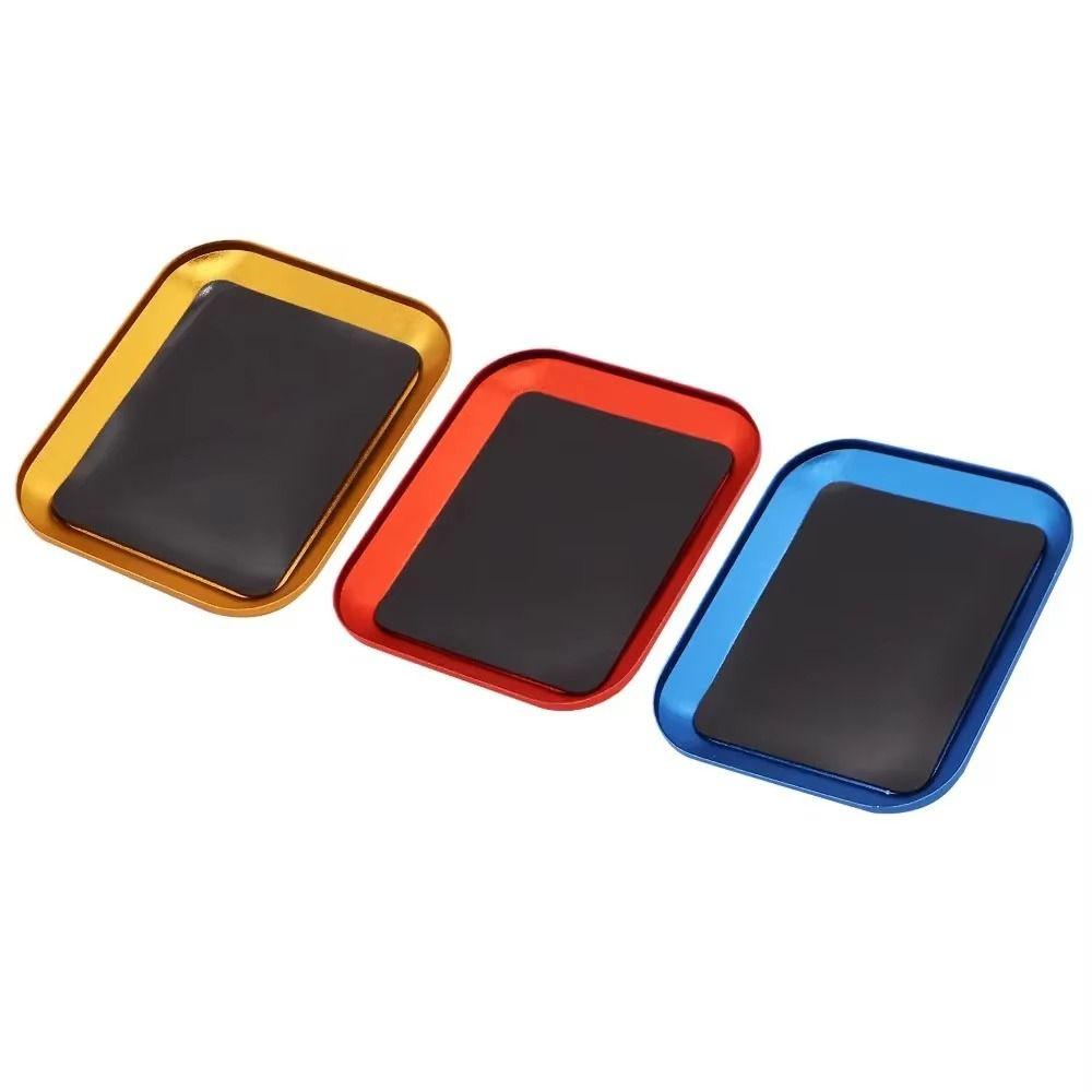 2PCS With Magnetic Pad Magnetic Screw Tray Plate Screws Disk Storage Plate  Boat Repair Tools