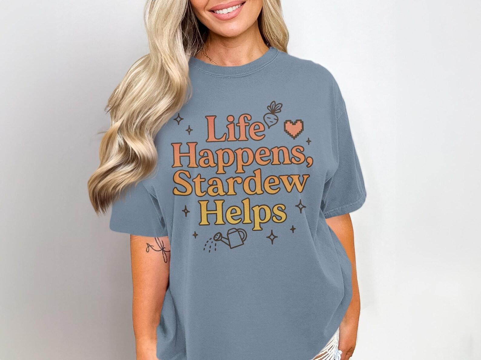 Stardew Valley Shirt, Pixel Art Video Game Tee, Cozy Gaming Gamer Gift, Retro Game Shirt, Stardew Merch, Indie Video Game, Gamer Girlfriend 2XL