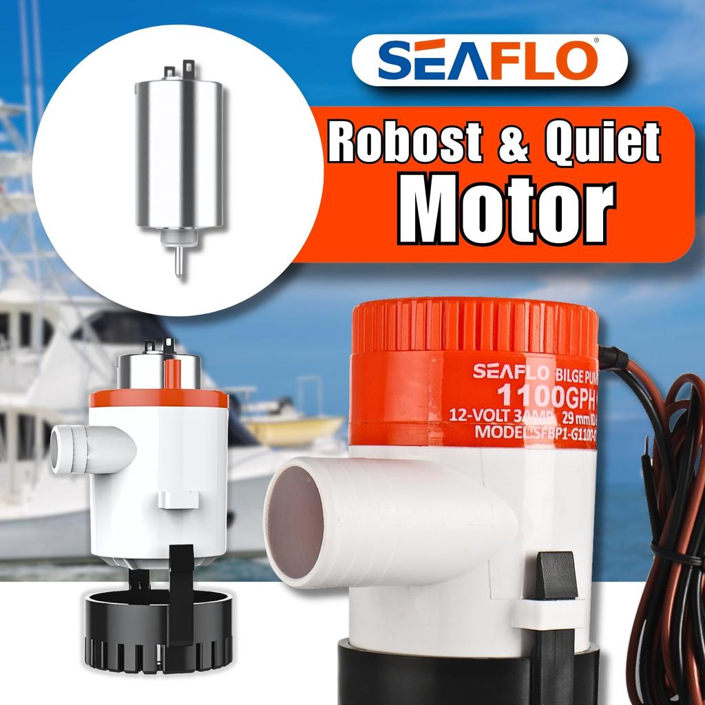 SEAFLO 01 Series 1100 GPH Bilge Pump - , 1-1/8" Outlet, Marine Submersible Pump