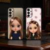 Fashion Doll B-blythe Phone Case For Samsung S25,24,23,22,30,21,10,9,Ultra,Plus,Lite Soft Black Case