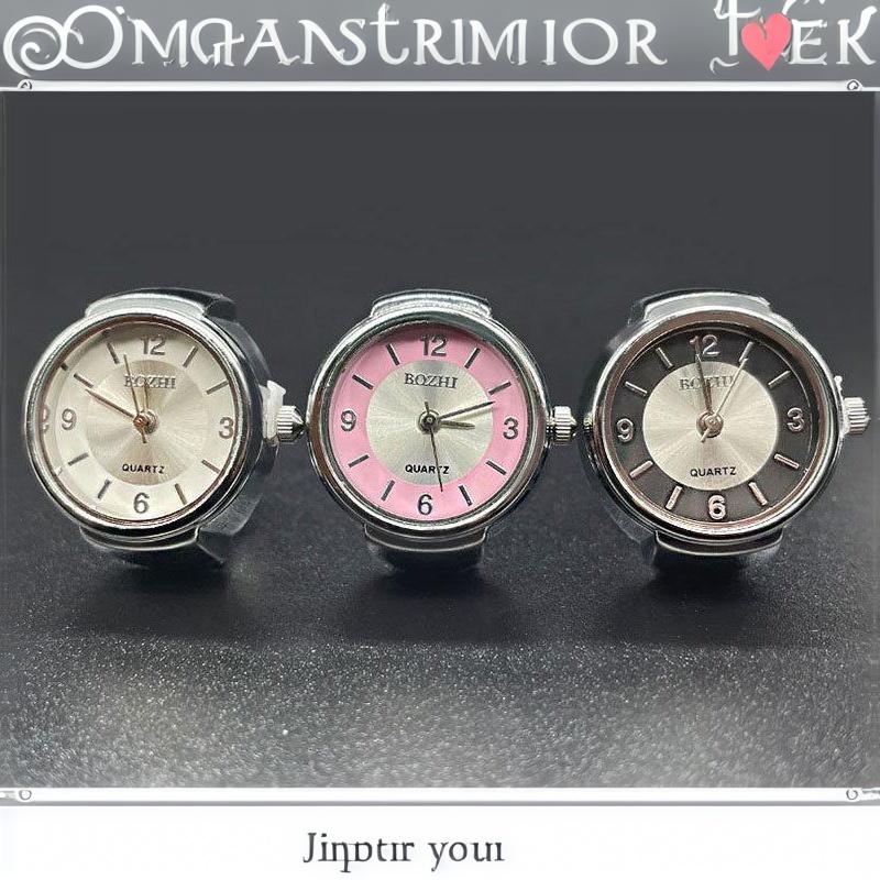 Punk Vintage Quarzuhr Ring Elastischer Dehnbarer Finger Schmuck Für Männer Frauen Tägliches Mode Accessoire