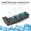 External 3-Fan USB Cooler for Microsoft Cooling Fan Xbox One X Game Console